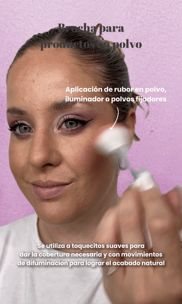 brocha de rostro para polvos ga makeup x caro arjona maquilladora en zona oeste